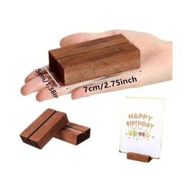 Imagem de Suportes De Cartão De Madeira Para Marcadores De Mesa 6/12 Peças, Supo