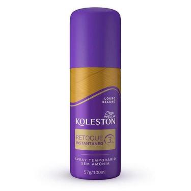 Imagem de Retoque Instantâneo Spray Koleston Louro Escuro 100ml, Louro Escuro