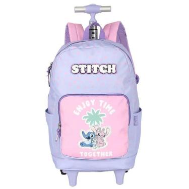 Imagem de MOCHILA LUXCEL INFANTIL STITCH COM RODAS MC50092SC-Feminino