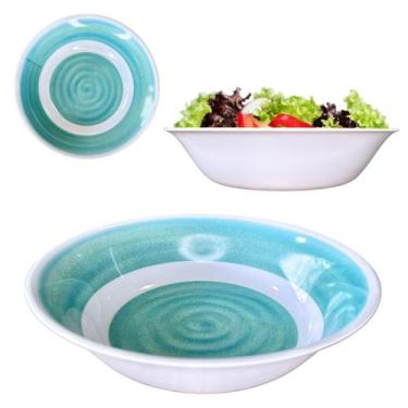 Imagem de Tigela Saladeira Bowl Grande Cumbuca em Melamina Verde 800ml - Fx