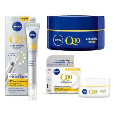 Imagem de Nivea Q10 Expert Kit Face Creme Dia/Noite/Olhos Pele Normal