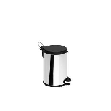 Imagem de Lixeira Inox com Pedal Brinox Flat 6L Aro Removível