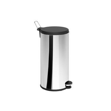 Imagem de Lixeira Inox com Pedal Brinox Flat 20L Aro Removível