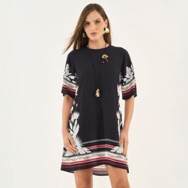 Imagem de Vestido Curto Colcci Estampa Feminino-Feminino