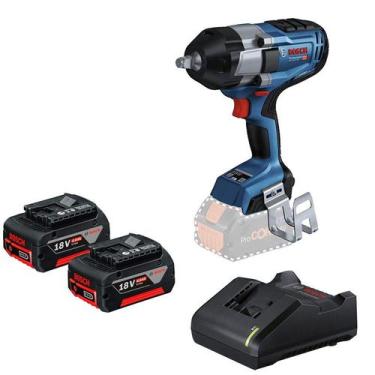 Imagem de Chave De Impacto Bosch 18V ½ 1000Nm BITURBO com 2 Baterias 4Ah e Carre