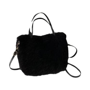 Imagem de Bolsa Tote De Pelúcia Para Mulheres, Design Luxuoso, Macia, Bolsa De O