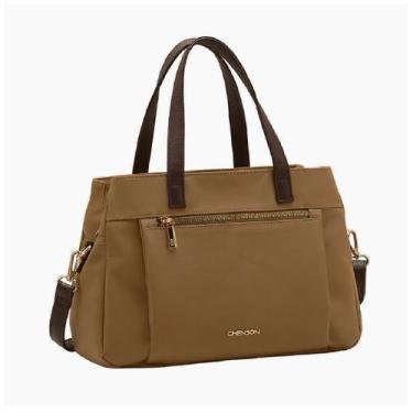 Imagem de Bolsa Feminina Chenson Pequena Microfibra Mão E Transversal, Natural c