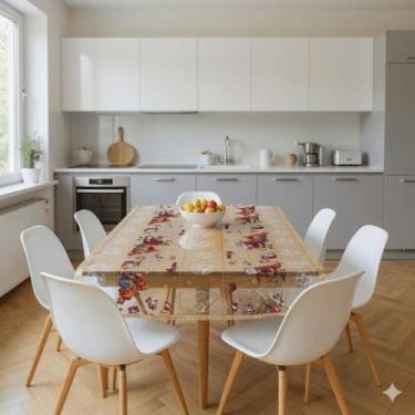 Imagem de Toalha De Mesa Diamante Sonho De Natal Rolo 1,40x50m Vinil PVC - Plast