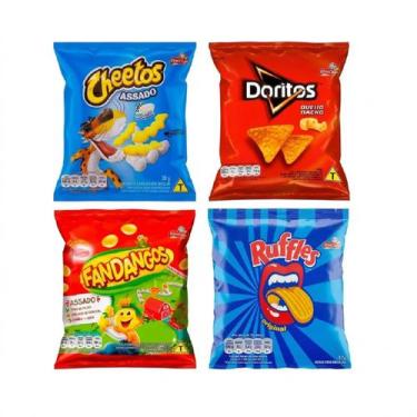 Imagem de Kit 20 Elma Chips mini Doritos+fandangos+cheetos + ruffles, 20 unidade