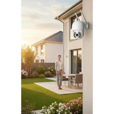 Imagem de 2x Câmera Segurança Externa Wifi Full HD PTZ IP66 - Congratulations St