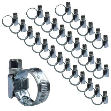 Imagem de KIT 30 Abraçadeira 12X16mm rosca sem fim para tubo cilíndrico - Lumafl