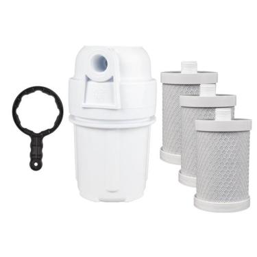 Imagem de Filtro Agua 5'' Remove Cloro Cozinha Chuveiro 3 Carbon Block - Royal B