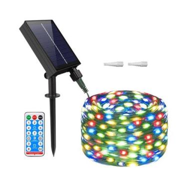 Imagem de Luzes De Cordão LED Com Painel Solar De Carregamento Rápido, Fio De Co