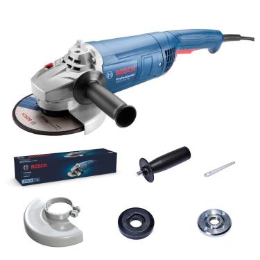 Imagem de Esmerilhadeira Angular Bosch GWS 2200-180, 7P, 2200W, Azul, 220V