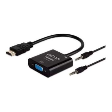 Imagem de Conversor HDMI para VGA com Saída de Áudio  Ideal para PC, Notebook e 