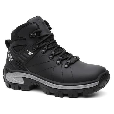 Imagem de Bota de Segurança CATPRO Masculina em Couro Legítimo Antiderrapante Trabalho Trilhas e...