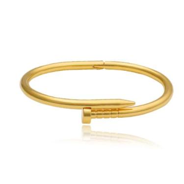 Imagem de Bracelete Prego - Banhado em Ouro 18k - Tri Gata
