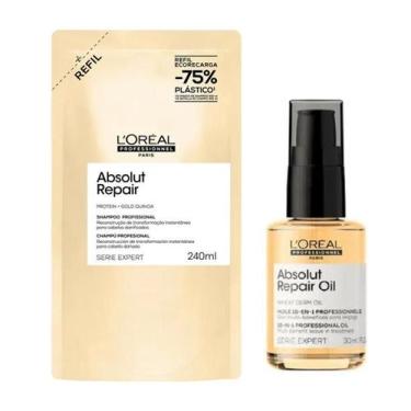 Imagem de Kit Absolut Repair Refil 240ml + Óleo 30ml - LOREAL