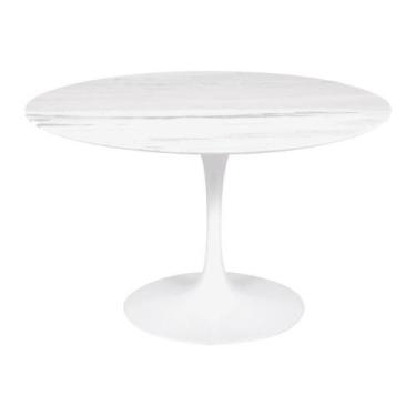 Imagem de Mesa Saarinen Redonda Espírito Santo 90cm - Base Branca - MGSAARINEN
