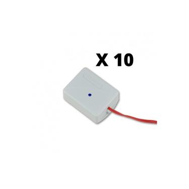 Imagem de Kit 10 Controles Remotos TX Car Copiador Farol Alto 433MHz para Portão e Alarme Hombrus