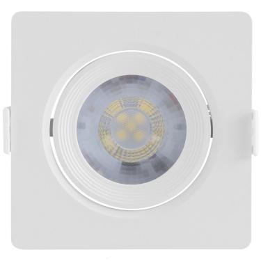 Imagem de Spot LED Quadrado 7W 6500K Bivolt Iluminação Intensa para Ambientes Comerciais Branco Tramontina