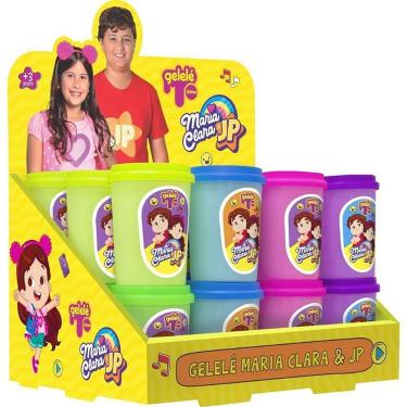 Imagem de Slime Gelele Maria Clara e JP Tons Pastel 180g Mix de Cores Candy Colors Doce Brinquedo