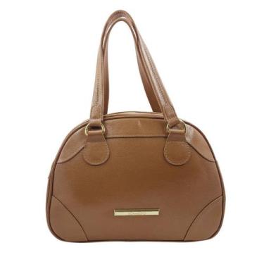 Imagem de Bolsa Baú Tote Scamboo Couro Caramelo 2024 - Caramelo Tamanho U, Caram