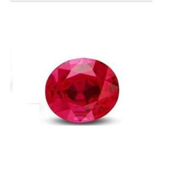 Imagem de Pedra Zircônia Rubi Vermelho 7 mm x 5 mm Para Anel, Brincos, Pingente 
