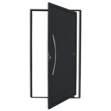 Imagem de Porta Pivotante Lambril Savana com Puxador Super 210cm x 100cm Brimak 