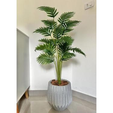Imagem de Palmeira Artificial Grande Com Vaso Origami Completo - Intcomerce