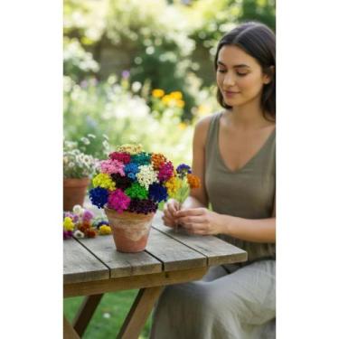 Imagem de 500 Flores Sempre Vivas Coloridas P/ Decoração Natural - Congratulatio