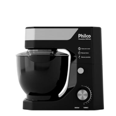 Imagem de Batedeira Planetária Philco PBP90A 5L 900W 12 Velocidades Preto 110V com Função Turbo