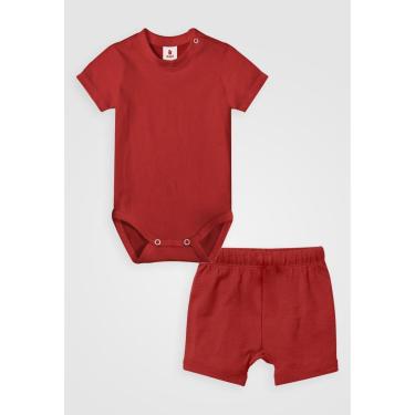 Imagem de Conjunto 2pçs Zupt Baby Body Curto Vermelho-Unissex
