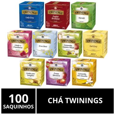 Imagem de Chá Twinings Importado, 10 caixas com 10 saquinhos