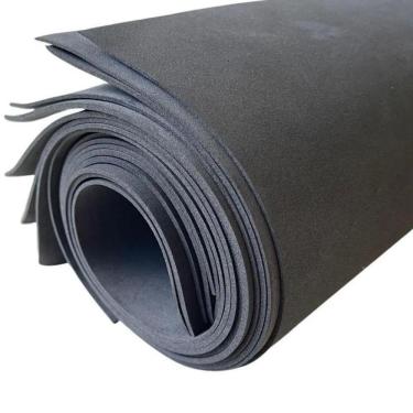 Imagem de Kit 10 Folhas Eva Preto Preta Textura Homogênea Lavável