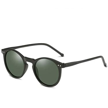 Imagem de Óculos de Sol Polarizados Masculino Feminino Designer Retro Redondo Óculos de Sol Vintage Masculino Feminino Óculos Gafas De Sol UV400, C5 Preto, Verde, Outros