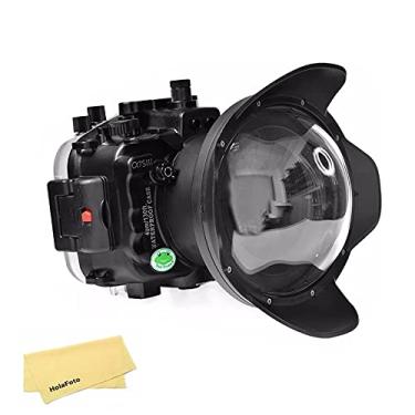 Imagem de Seafrogs Caixa Subaquática com kit de Porta de Cúpula de 6",Caixa à prova d'água para Sony A7S III A7SIII A7S3 A7 SIII Alpha 7S III com FE16-35mm F2.8, FE 28-70mm F3.5-5.6, 24-70mm F/4