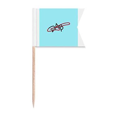 Imagem de Body Posture Sport Art Deco Presente Moda Palito Bandeiras Marcação para Bolo Festa Prato de Queijo