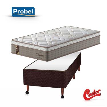 Cama Casal Queen Size Ortobom Sleep King 158x198x74 + Box Ortobom