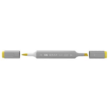 Imagem de Marcador Graf Duo Brush Yellow, CIS, Caixa c/6 unidades