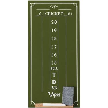 Imagem de Viper Placar de giz: Jogos de Críquete e 01 Dardos, Verde, 39,4 cm A x 20,3 cm L