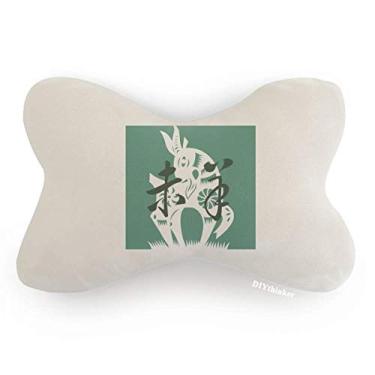 Imagem de DIYthinker Novo ano de ovelhas animal do zodíaco chinês, decoração de pescoço, almofada para apoio de cabeça