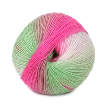 Imagem de MOMOJIA 1Ball 50 g feito à mão, arco-íris, colorido, crochê, lã, mistura de lã de tricô