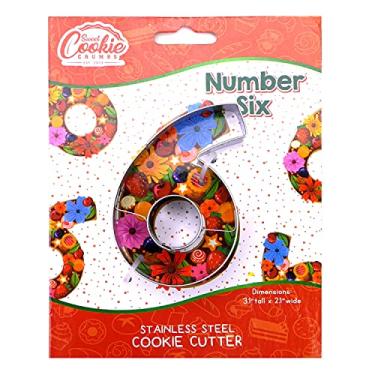 Imagem de Sweet Cookie Crumbs - Cortadores de Biscoito Número Seis - Aço Inoxidável - 6 Peças