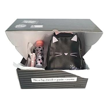 Imagem de Kit Escolar Infantil Gatinha Cat Miau Lancheira Térmica Uatt