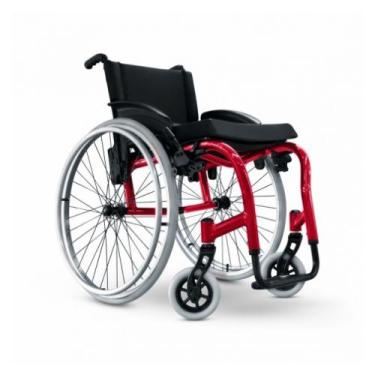Imagem de Cadeira De Rodas Monobloco Star Lite Ortobras (Vermelho)