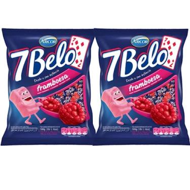 Imagem de Kit 2 Bala 7 Belo Framboesa 500g Arcor