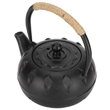Imagem de Bule de Ferro Fundido 0.6l Pote de Ferro Presente Ornamento Chaleira Utensílios de chá Decoração Chaleira de Ferro Estilo Japonês Material de Ferro Vintage Ferro Gusa Imitando