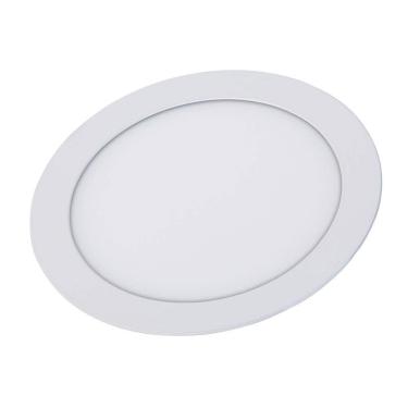 Imagem de Painel Plafon de Embutir Redondo Branco 16cm Led 12W 3000K Bivolt