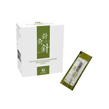 Imagem de Tony Agulha Acupuntura 0 25X40 C/ 1.000 Agulhas Prata/Verde/Branco